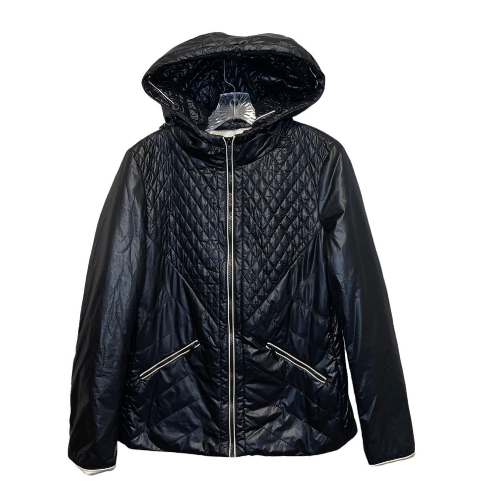 Zara Quilted  Hooded Women Jacket Size L
